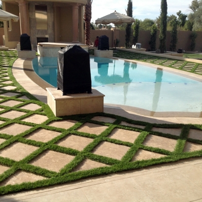 Synthetic Turf West DeLand Florida Landscape Pavers Back